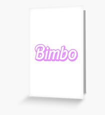 Pink Bimbo Greeting Card