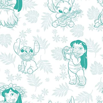 Funda y vinilo para iPad for Sale con la obra «lilo y stitch, lilo,  puntada, dibujos animados, 626, puntada de lilo, dobladillo» de deswaopam