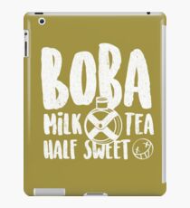 Boba Milk Tea, Half Sweet iPad Case/Skin
