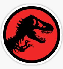 T-rex/ Jurassic logo Sticker