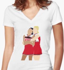 Brittana | Glee Women's Fitted V-Neck T-Shirt