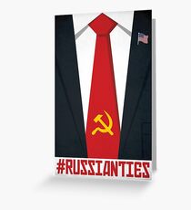 Russia Donald Trump Poster, Russian Ties with Putin Poster Greeting Card