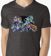 Löwen von Voltron T-Shirt mit V-Ausschnitt für Männer