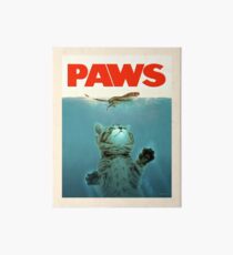 Lámina de exposición Paws Jaws Kitten And Mouse Cartel de la vendimia