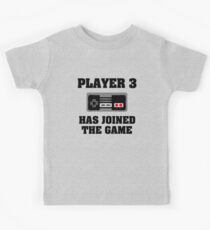 Player 3 has joined the game funny baby boy Kids Tee