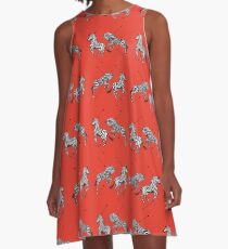 Pattern of The Royal Tenenbaums A-Line Dress