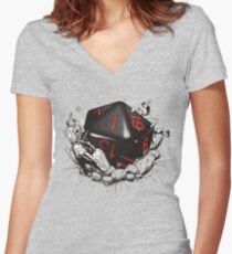 Camiseta entallada de cuello en V FALLO CRÍTICO