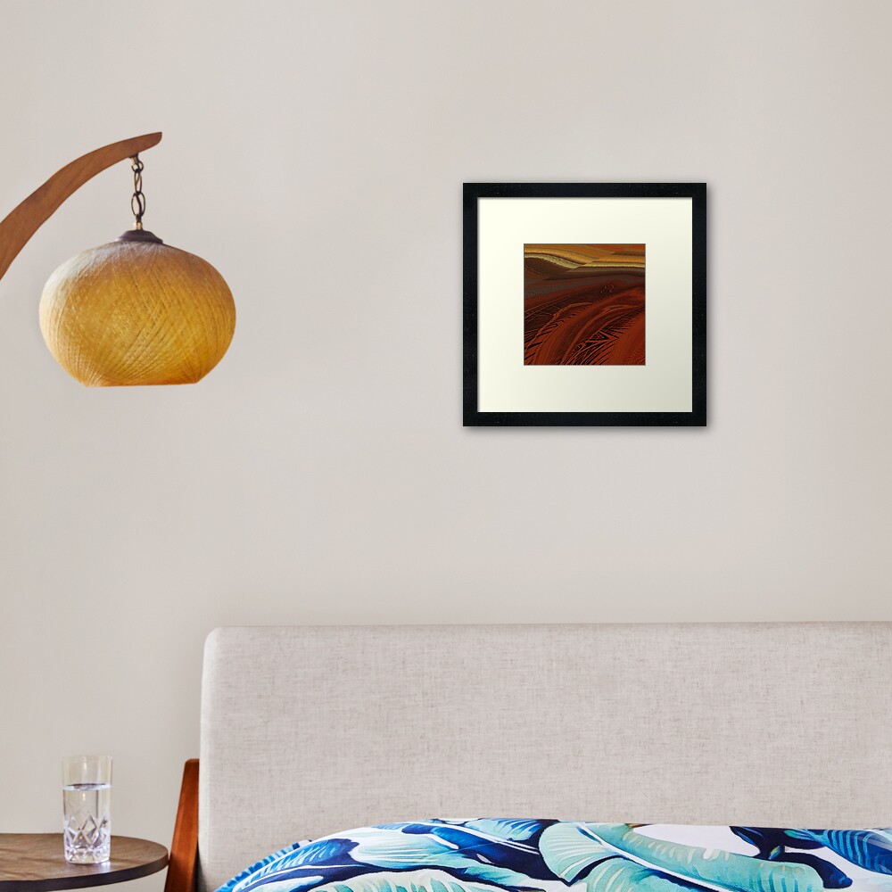 Faultline Framed Art Print