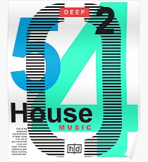 Deep House Music DJ Love the Beats Poster