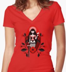 Santita Women's Fitted V-Neck T-Shirt