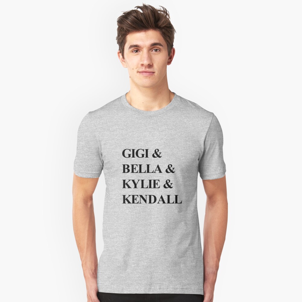 Gigi Hadid Bella Hadid Kylie Jenner Kendall Jenner Slim Fit T Shirt