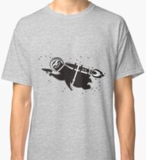 Outer space sloth rocket ray gun Classic T-Shirt