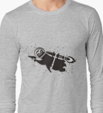 Outer space sloth rocket ray gun Long Sleeve T-Shirt