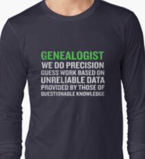 Genealogy Meaning Funny Genealogists Term Gift Long Sleeve T-Shirt