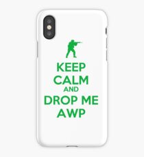 Counter Strike keep calm awp iPhone Case/Skin