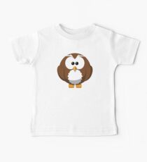 Cute Funny Cartoon Silly Owl Character Doodle T Shirts And Gifts Baby Tee