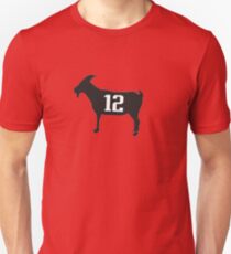 tom brady 12 goat Slim Fit T-Shirt