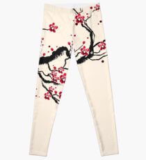 Kodama sur un arbre de la cerise Leggings