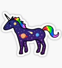 Weltraum-Einhorn Sticker