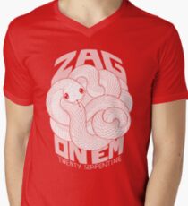 Zag On 'Em Mono Men's V-Neck T-Shirt