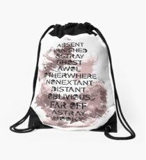 Vanished Drawstring Bag
