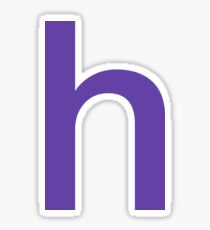 the letter h Sticker