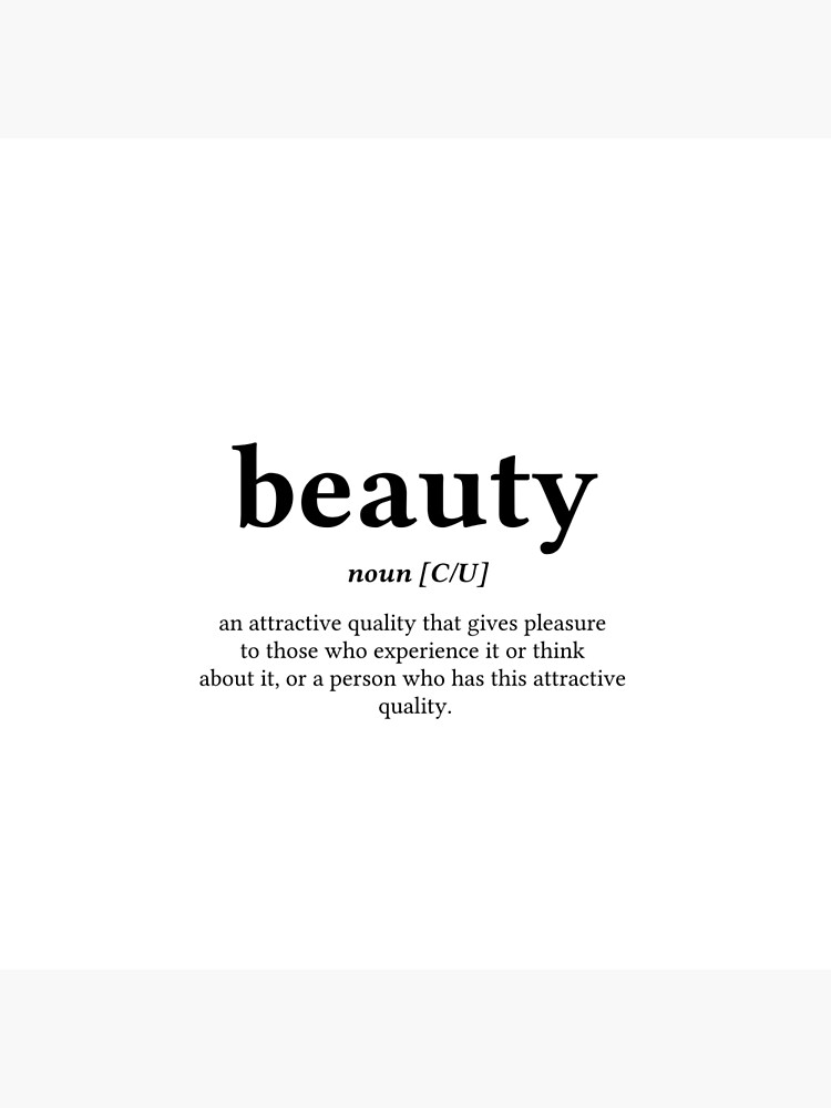 beauty-word-definition-center-black-text-art-print-by