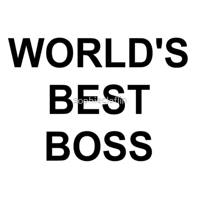 "World's Best Boss The Office" by sophieclaflin Redbubble