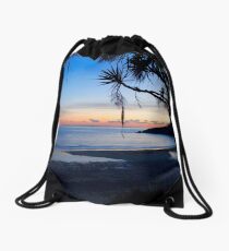 Tropical Sunset Drawstring Bag