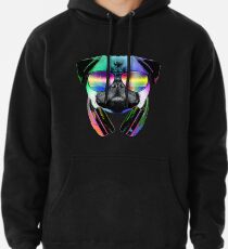 Sudadera con capucha Música Love Pug