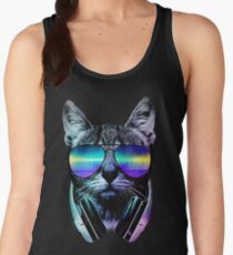 Music Lover Cat Women's Tank Top