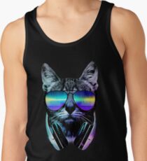 Music Lover Cat Men's Tank Top