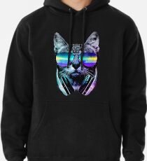 Musikliebhaber Katze Hoodie