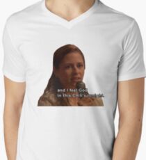 And I Feel God in This Chili's Tonight - The Office Men's V-Neck T-Shirt