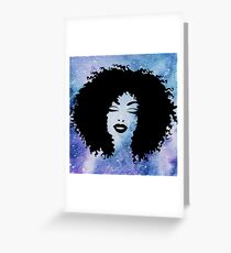 Galaxy Babe Greeting Card
