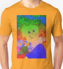 Doll in a blue hat Unisex T-Shirt
