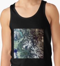 Satellite Image North Cascades National Park Tank Top