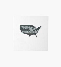 Injustice Anywhere is a Threat To Justice Everywhere Art Board Print