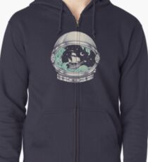 Spaceship Zipped Hoodie