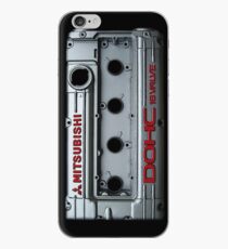 4g63 MITSUBISHI Valve Cover -IPHONE -SILVER/RED iPhone Case