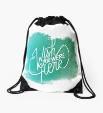 Mochila de cuerdas Deseo usted estaba aquí - acuarela