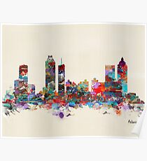 Atlanta Stadt Aquarell Poster