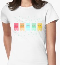 Box Jellyfish (white) Women's Fitted T-Shirt