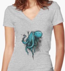 Transfusion Shirt (for light shirts) Women's Fitted V-Neck T-Shirt