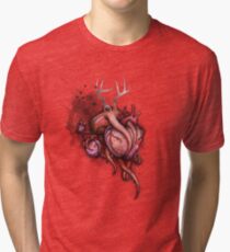 Three Hearts Shirt (for light shirts) Tri-blend T-Shirt