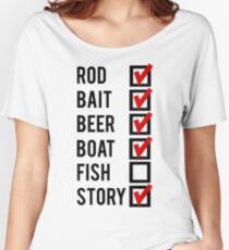 Fishing Check Off List Mens Women's Relaxed Fit T-Shirt