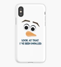 Look at that. I've been impaled. iPhone Case