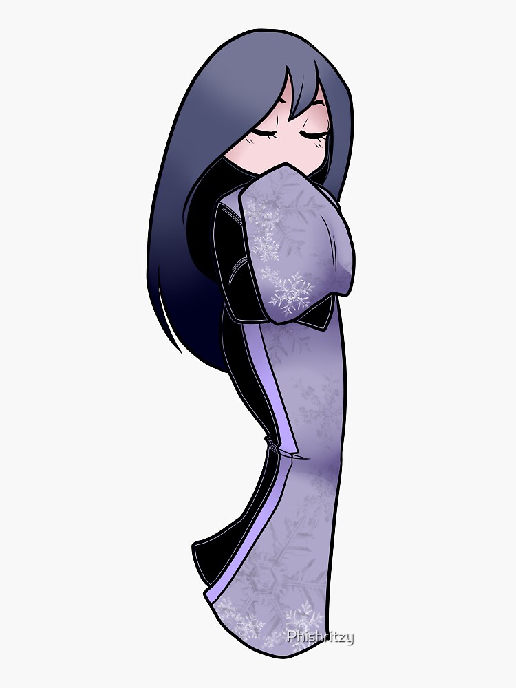 Yume Nikki Yuki Onna Sticker By Phishritzy Redbubble 