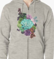 Succulent Zipped Hoodie