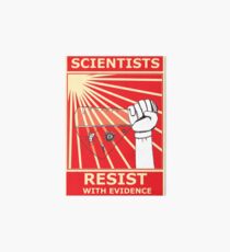 Scientists Resist Flask Art Board Print